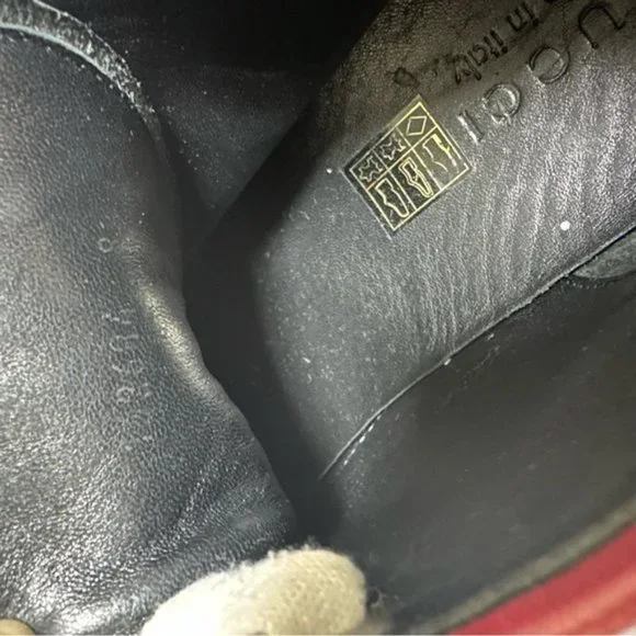 Gucci UK 9.5 US 10 Navy and white Hightop sneakers - Picture 11 of 11